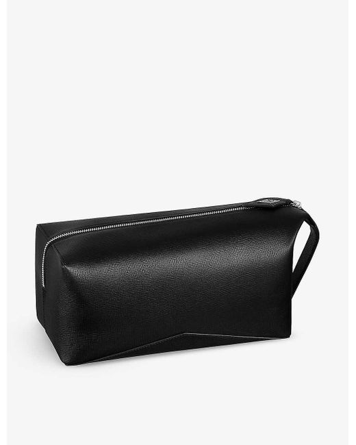 Cartier Black Losange Leather Wash Bag