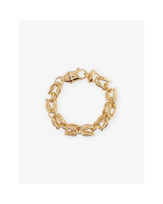 Totême  Metallic Byzantine 24Ct- Plated Brass Bracelet
