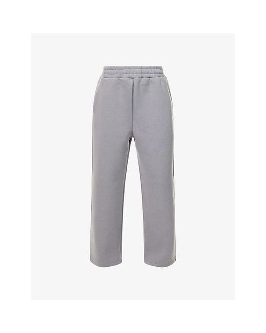 Seventh Gray V2 Stacks Straight-Leg Cotton-Blend Jogging Bottoms for men
