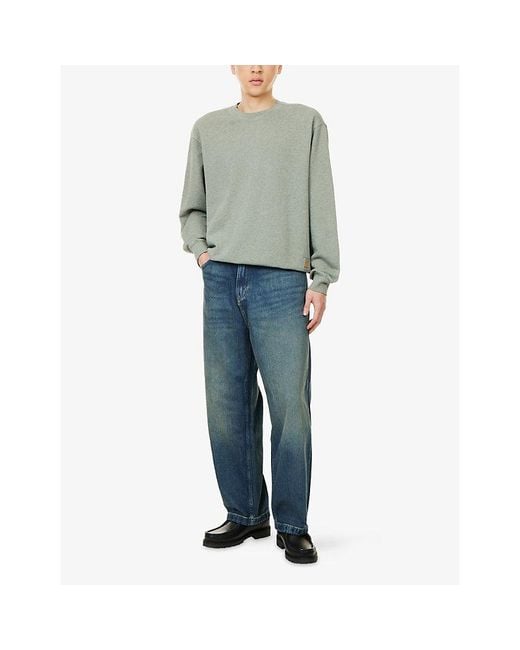 Carhartt Green Caspian Crewneck Cotton-Jersey Sweatshirt for men