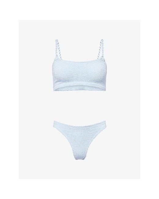 Hunza G Blue Phoebe Bikini Set