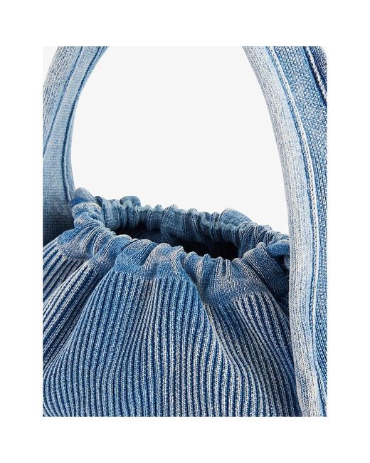 Alexander Wang Blue Ryan Small Stretch-cotton Top-handle Bag