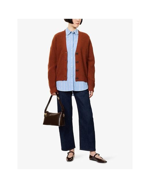 Citizens of Humanity Blue Miro Wide-Leg Denim Jeans