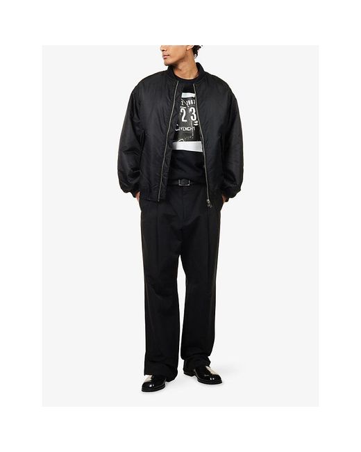 Givenchy Black Archive-Print Crewneck Cotton-Jersey T-Shirt for men