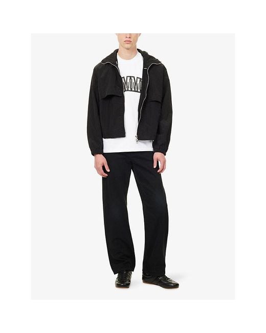 Summit Black Core Ripstop Hooded Woven Jacket for men