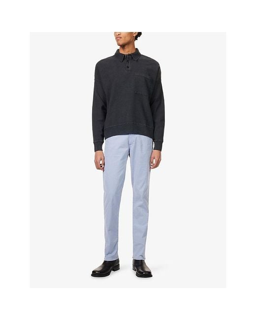 Citizens of Humanity Blue Gage Cashmere-Touch Cotton Trousers for men