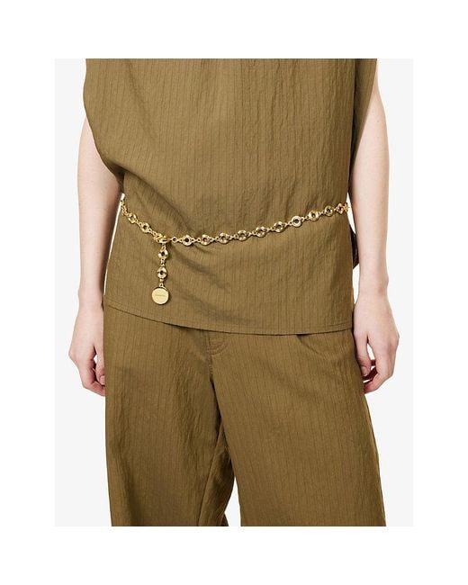 DEHANCHE Metallic Elysées Metal Chain Belt