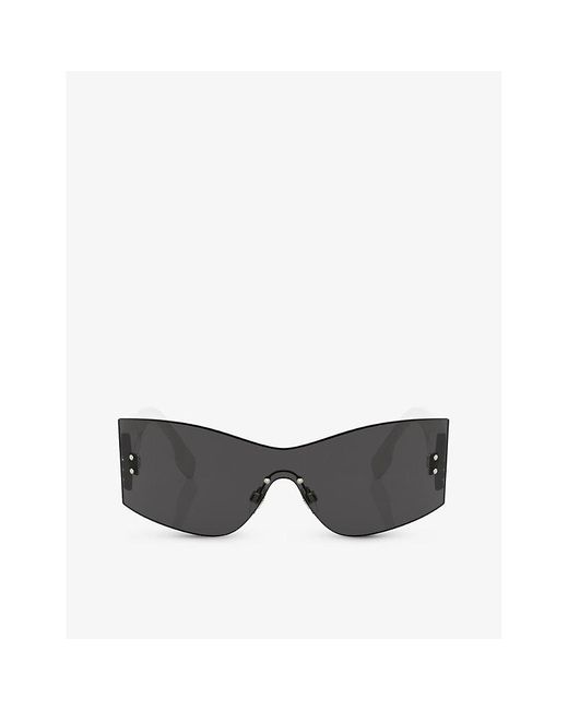 Burberry Gray Be3137 Bella Rectangle-frame Metal Sunglasses