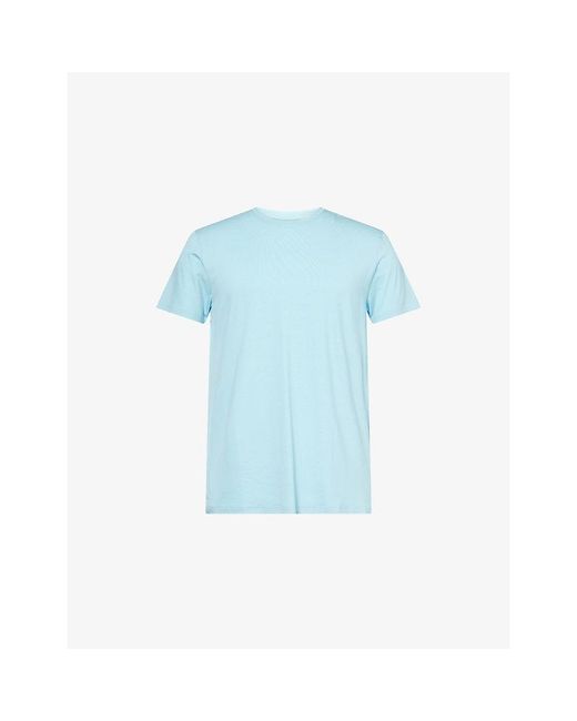 Derek Rose Blue Basel 25 Short-Sleeve Modal-Jersey T-Shirt for men