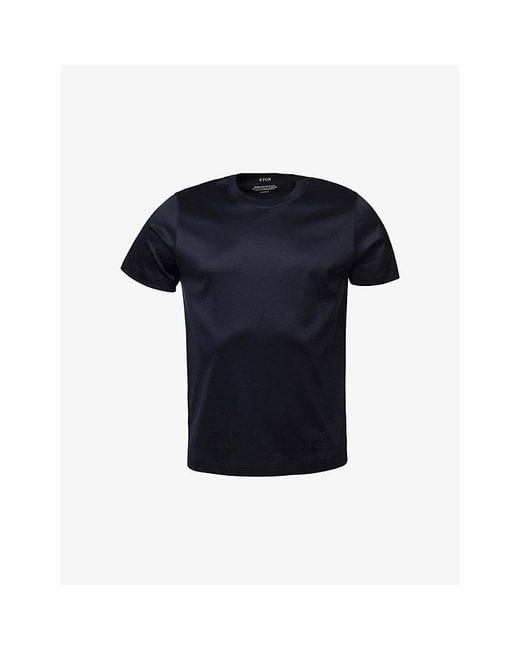 Eton of Sweden Blue Slim-Fit Cotton-Jersey T-Shirt for men