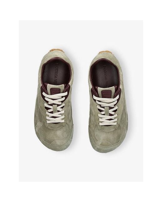 Bottega Veneta Green Orbit Flash Suede Trainers