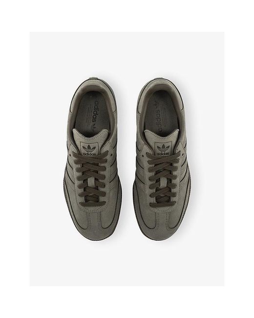Adidas Green Samba Og Suede Trainers