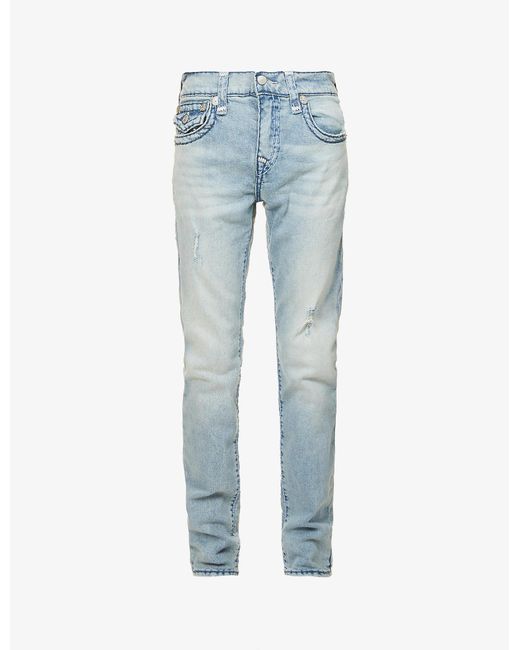 True Religion Rocco Skinny Mid-rise Stretch-denim Jeans in Blue for Men ...