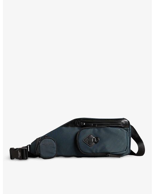 Ted Baker Excel Faux Leathertrimmed Shell Sling Travel Bag in Black