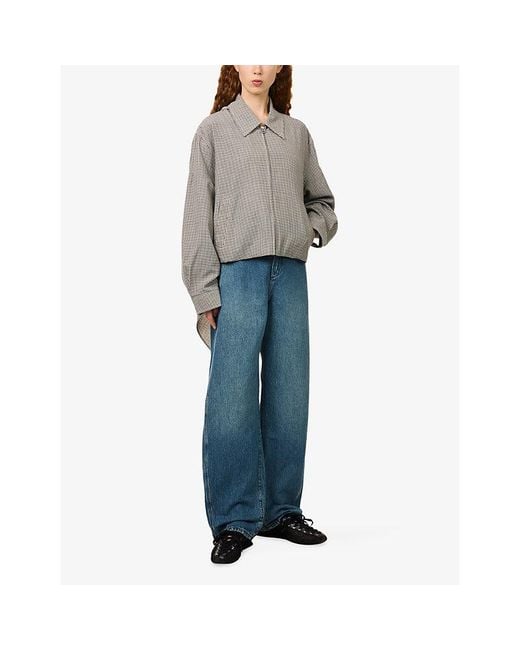 Rag & Bone Blue Vito Barrel-Leg Denim Jeans