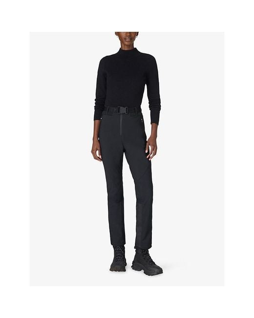 Sweaty Betty Black Sb High Neck Ski Midlayer Knitted Top