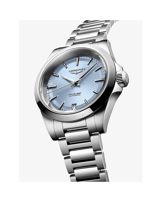 Longines Blue L3.430.4.92.6 Conquest 34Mm Stainless-Steel Automatic Watch