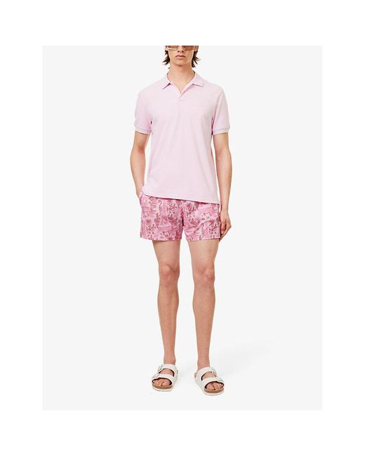 Vilebrequin Pink Moorise Graphic-print Stretch-recycled-polyamide Swim Shorts Xx for men
