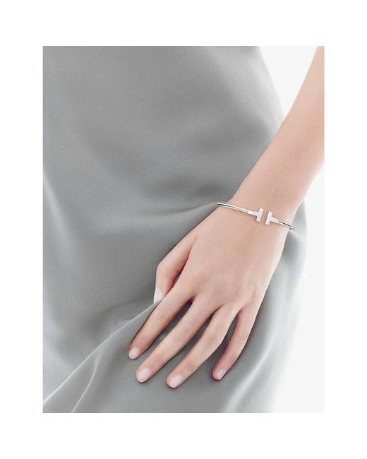 Tiffany & Co White T Wire 18Ct- Bracelet for men