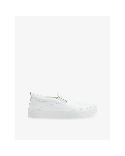 Whistles White Kinsley Slip-On Low-Top Leather Trainers