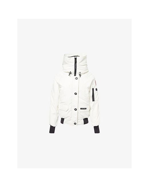 Canada Goose White Chilliwack Bomber Heritage Jacket