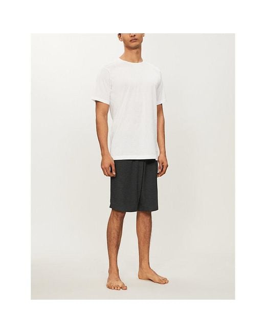 Derek Rose Blue Marlowe Stretch-Modal Shorts for men