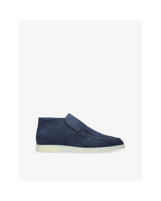 Aurélien Blue City Suede Loafers for men
