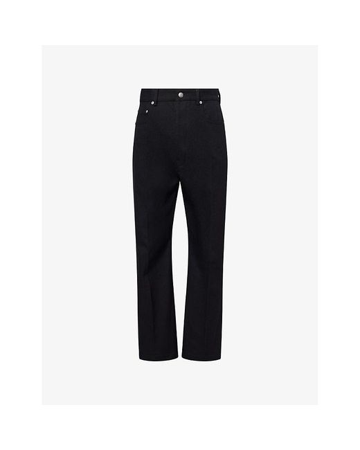 Rick Owens Black Geth Wide-Leg Denim Jeans for men