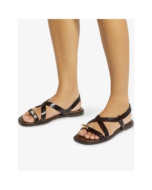Dune Multicolor Lite Patent-Leather Sandals