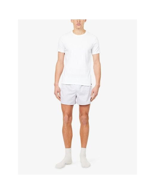 Tom Ford White Regular-Fit Crewneck Stretch-Cotton T-Shirt for men