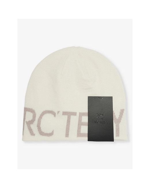 Arc'teryx Natural Logo-print Knitted Stretch-woven Blend Beanie for men