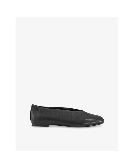 Vagabond Black Aleya Leather Ballet Flats