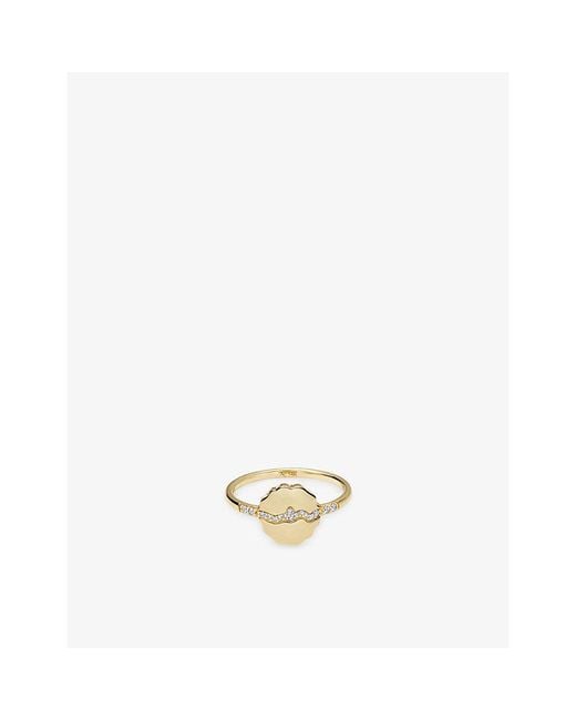 Astley Clarke Metallic Asteri 14Ct- And 0.074Ct Lab-Diamond Ring