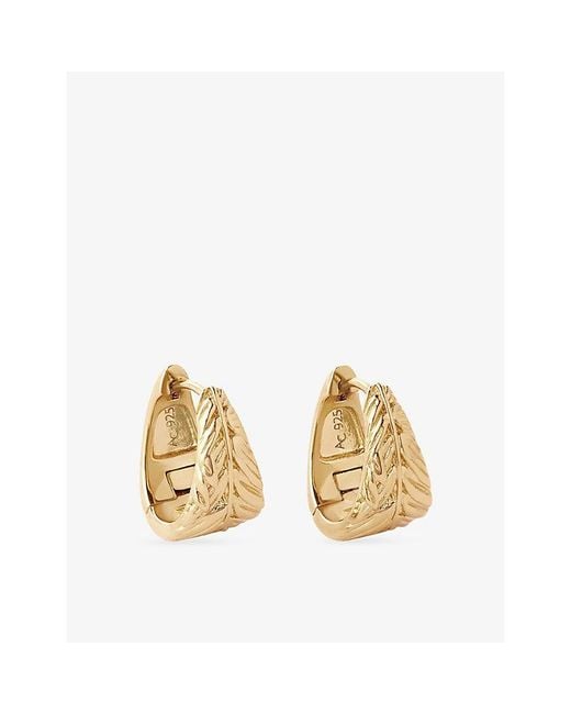 Astley Clarke Metallic Terra Scoop 18Ct- Plated Sterling- Hoop Earrings