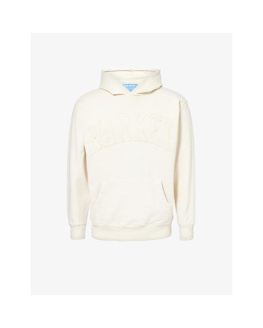 Market White Arc Brand-embroidered Cotton-jersey Hoody X for men