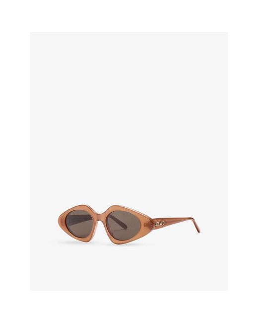 Loewe Brown Triangle Slim Sunglasses