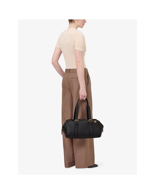 Mulberry Black Boston Leather Shoulder Bag