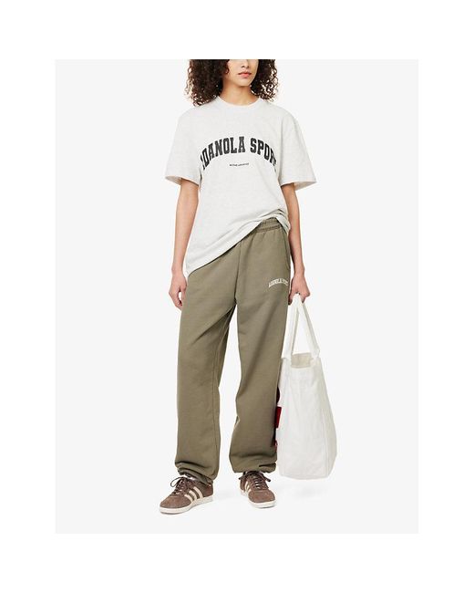 ADANOLA White Oversized-Fit Cotton-Jersey T-Shirt