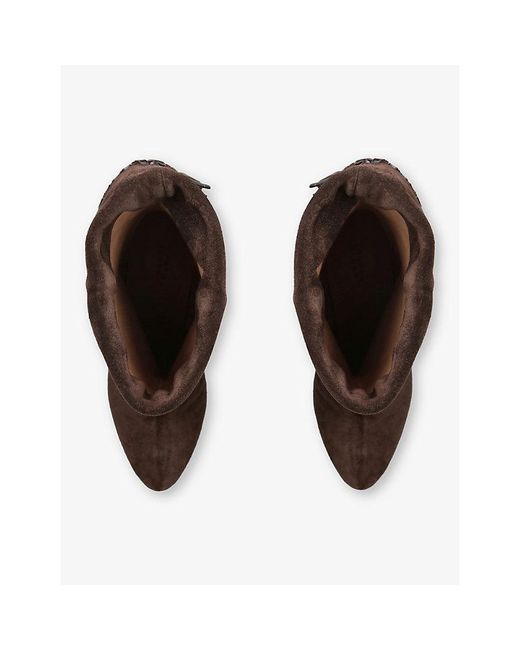 Isabel Marant Brown Dalby Heeled Suede Boots