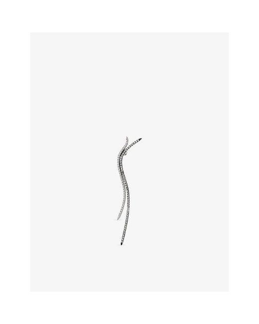 La Maison Du Couturier White Myriam Soseilos The Hitai Sho Sterling- And Lab-Grown Sapphire Earrings