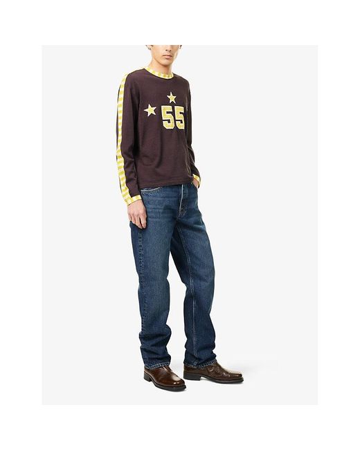 Nudie Jeans Blue Rad Rufus Straight-Leg Denim Jeans for men