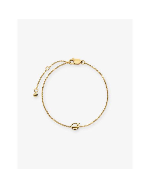 Monica Vinader Metallic Initial Q 18Ct Vermeil Bracelet