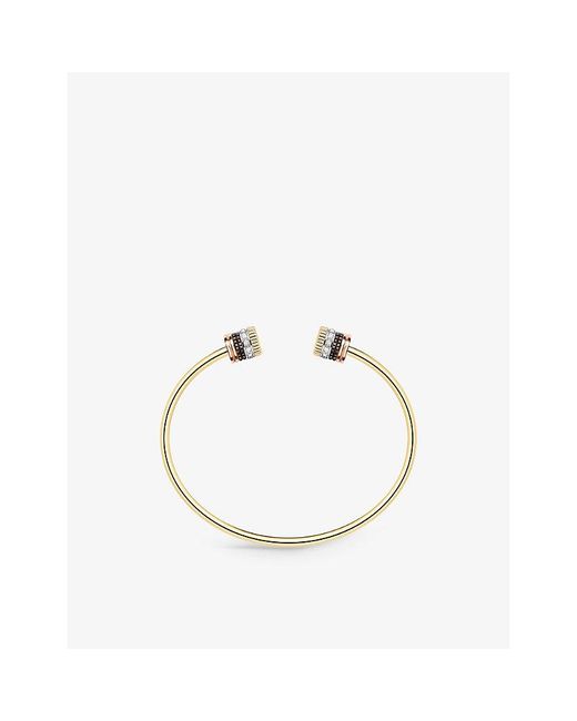 Boucheron Natural Quatre Classique Pvd-Coated 18Ct, And And 0.23Ct Brilliant-Cut Diamond Bracelet for men