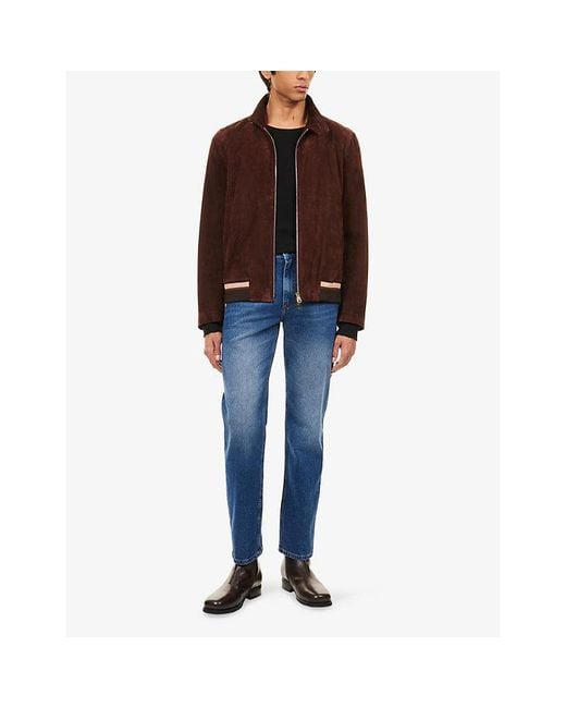 Vingt Quatre Blue Hardy Straight-Leg Denim Jeans for men