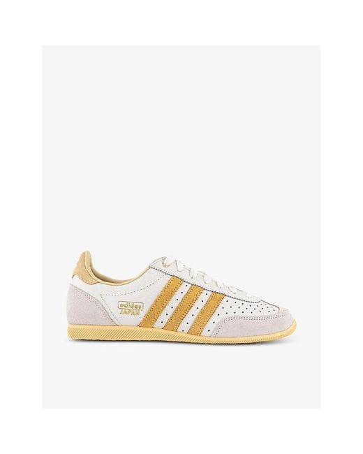 Adidas Metallic Japan Perforated Leather Low-Top Trainers for men
