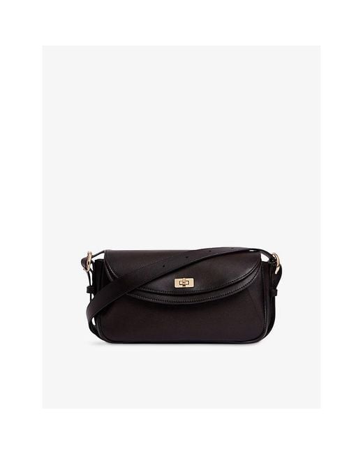 Sandro Black Le Mambo Small Leather Shoulder Bag