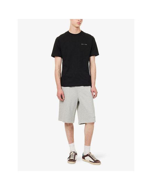 Daily Paper Gray Marl Relaxed Dias Cotton-Blend Jersey Shorts for men