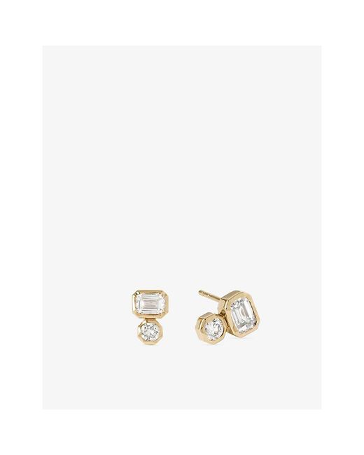 Astley Clarke Metallic Toi Et Moi 14Ct And Lab-Grown Diamond Stud Earrings