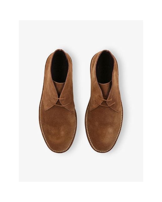 Loake Brown Sahara Suede Boots for men