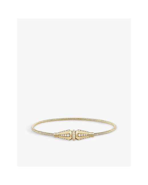 Boucheron Metallic Jack De Single 18Ct- And 1.04Ct Round Diamond Bracelet